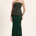 Track Line Corset With Slit Skirt Namrata Joshipura Online