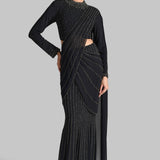 SILVER DUST PEARL DRAPED SAREE