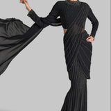SILVER DUST PEARL DRAPED SAREE