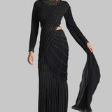 SILVER DUST PEARL DRAPED SAREE