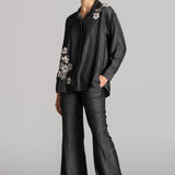 MOON PETAL DENIM SHIRT