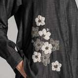 MOON PETAL DENIM SHIRT
