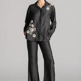 MOON PETAL DENIM SHIRT