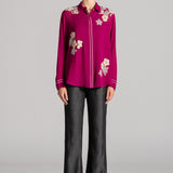 MOON PETAL FRONT OPEN SHIRT