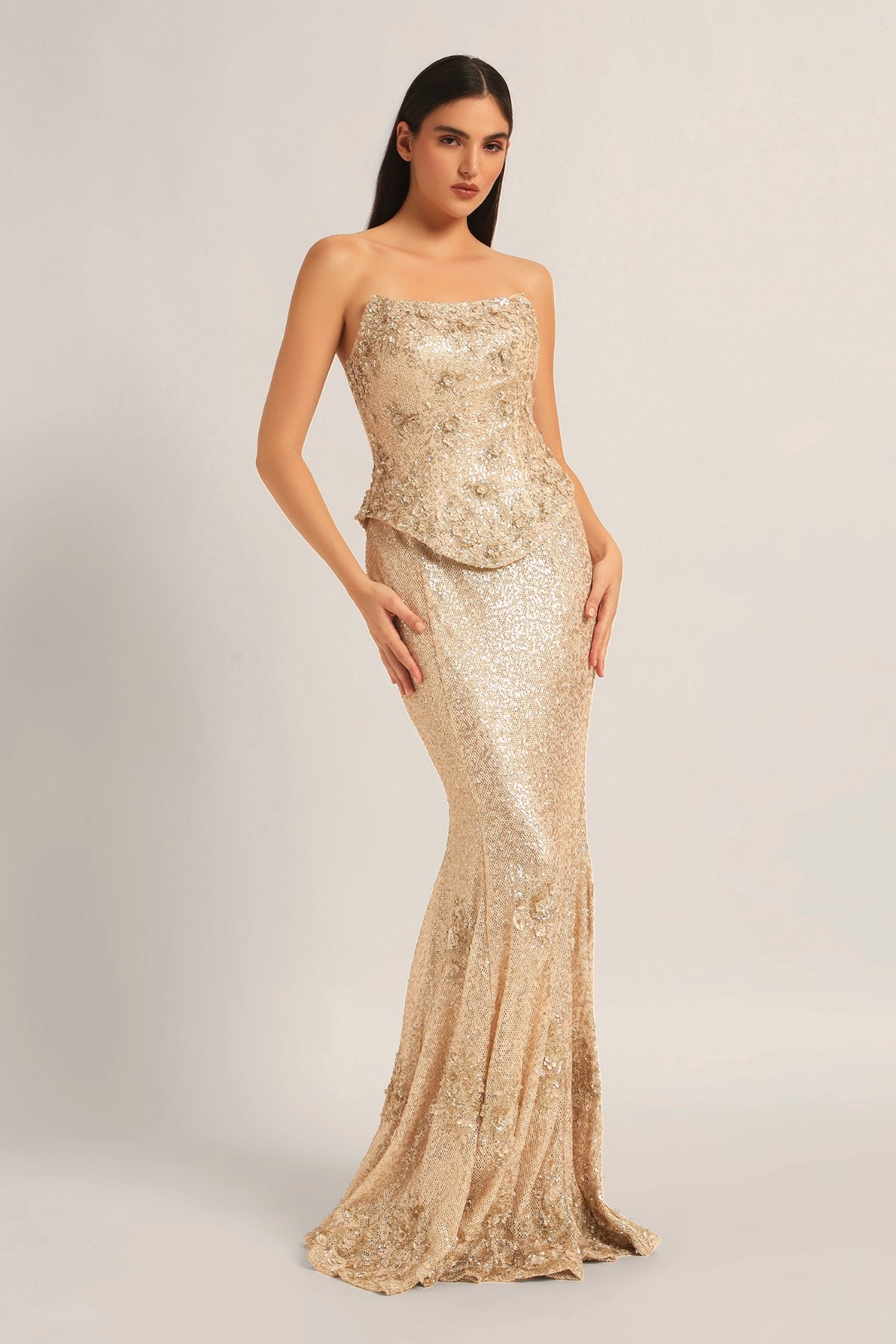 AMARA INTRICATED CORSET WITH DRAPE SKIRT Namrata Joshipura Online