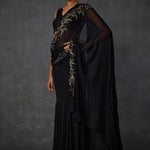 Autumn Fern Godet Draped Saree Namrata Joshipura Online