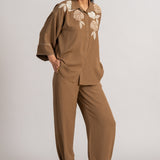 ROSE BUNCH FRONT OPEN CO-ORDSET