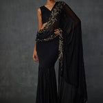 Autumn Fern Godet Draped Saree Namrata Joshipura Online