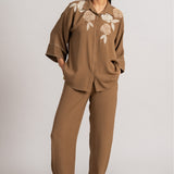 ROSE BUNCH FRONT OPEN CO-ORDSET