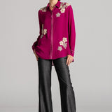 MOON PETAL FRONT OPEN SHIRT