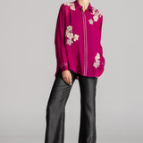 MOON PETAL FRONT OPEN SHIRT