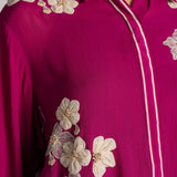 MOON PETAL FRONT OPEN SHIRT