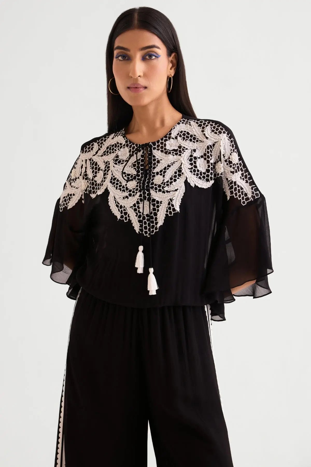 Honey Bee Side Frill Jumpsuit Namrata Joshipura Online