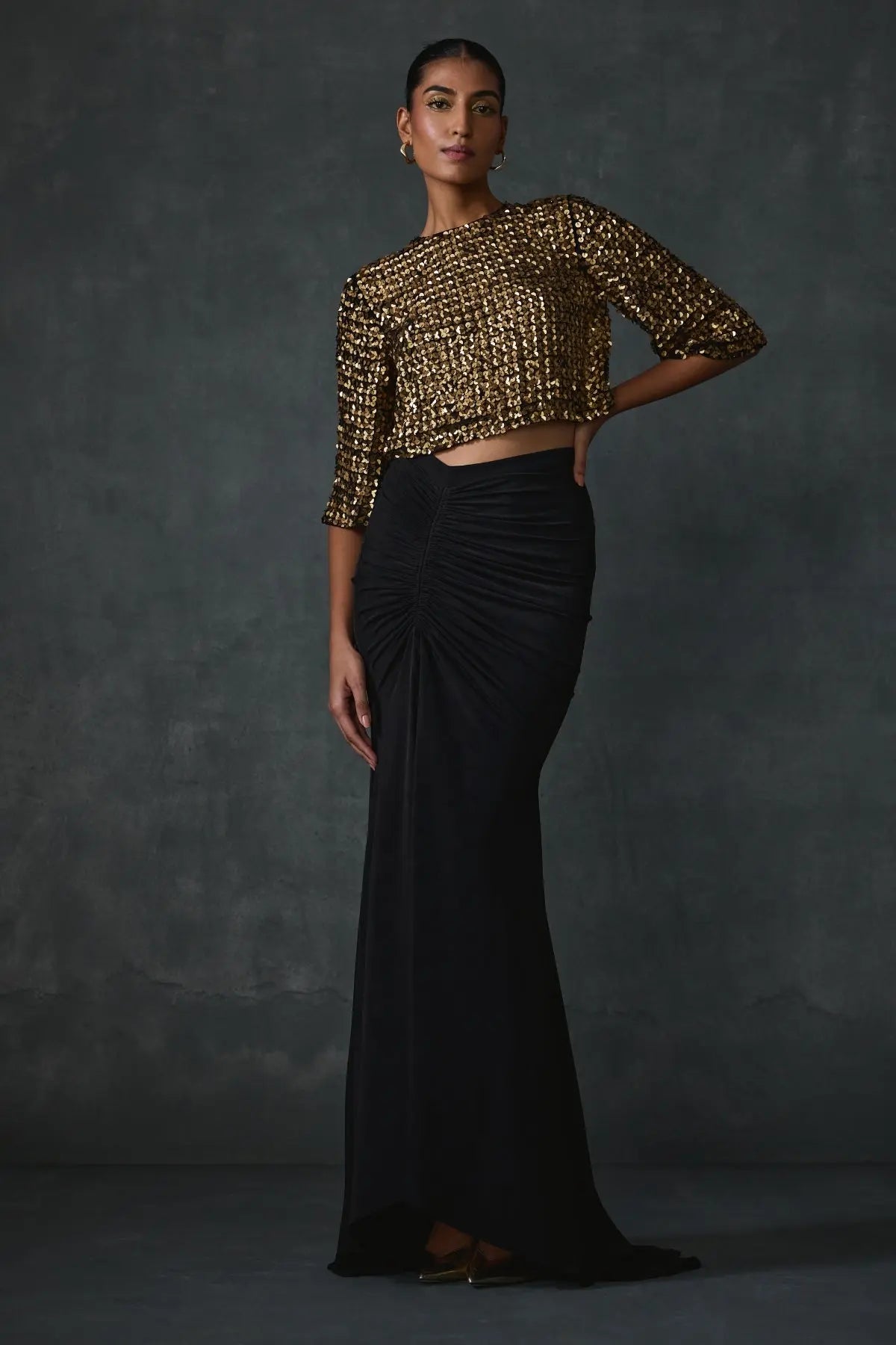 Bark Skirt And Jacket Set Namrata Joshipura Online