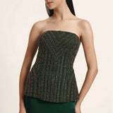 Track Line Corset With Slit Skirt Namrata Joshipura Online
