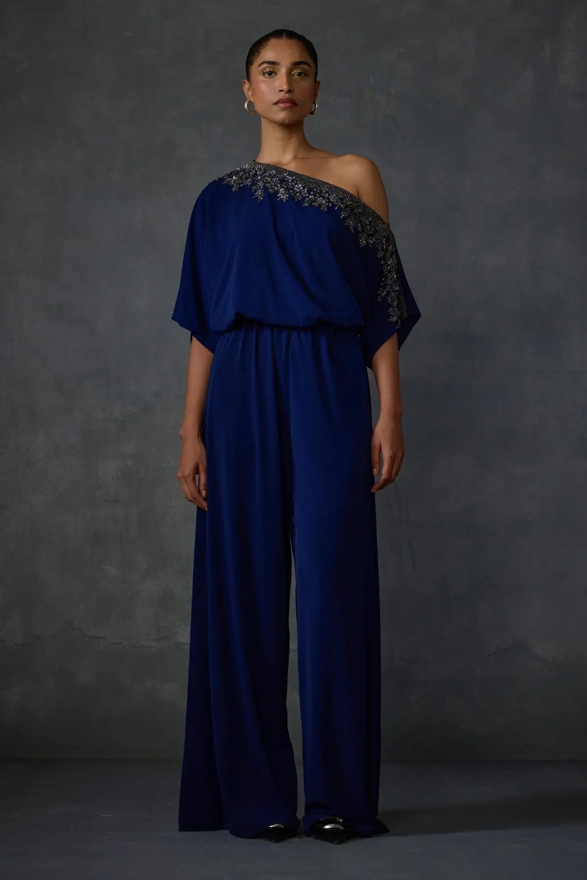 Lattice One Offshoulder Jumpsuit Namrata Joshipura Online