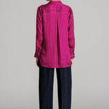 ROSETTE STRIPED SHIRT