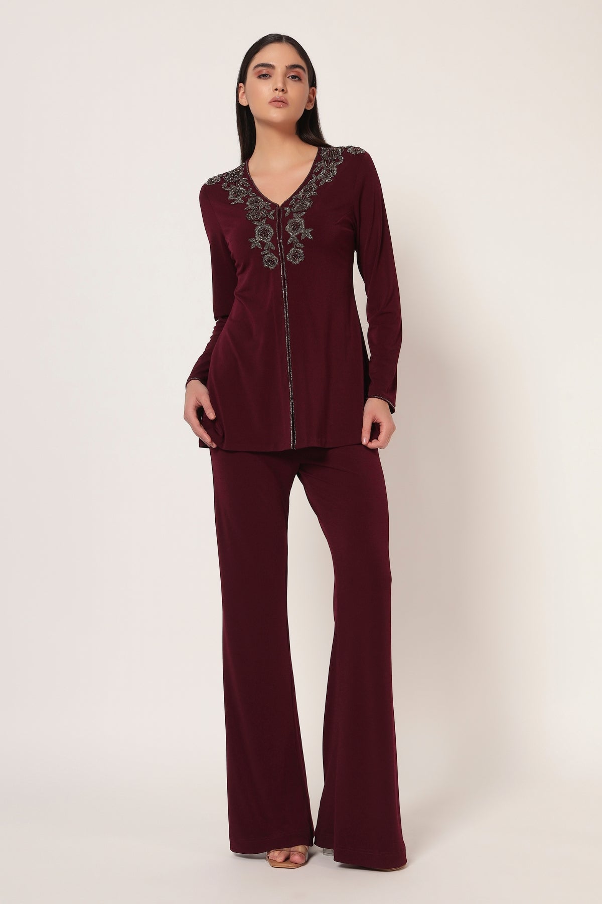 MARIELLE FRONT OPEN CO-ORDSET Namrata Joshipura Online