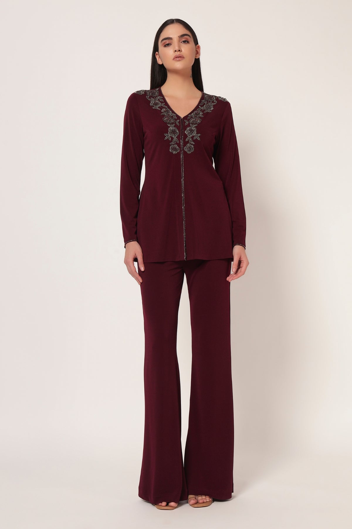 MARIELLE FRONT OPEN CO-ORDSET Namrata Joshipura Online