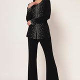 SILVER DUST FRONT OPEN CO-ORD SET Namrata Joshipura Online