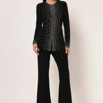 SILVER DUST FRONT OPEN CO-ORD SET Namrata Joshipura Online