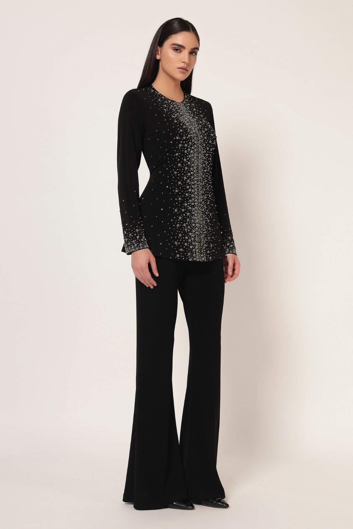 SILVER DUST FRONT OPEN CO-ORD SET Namrata Joshipura Online