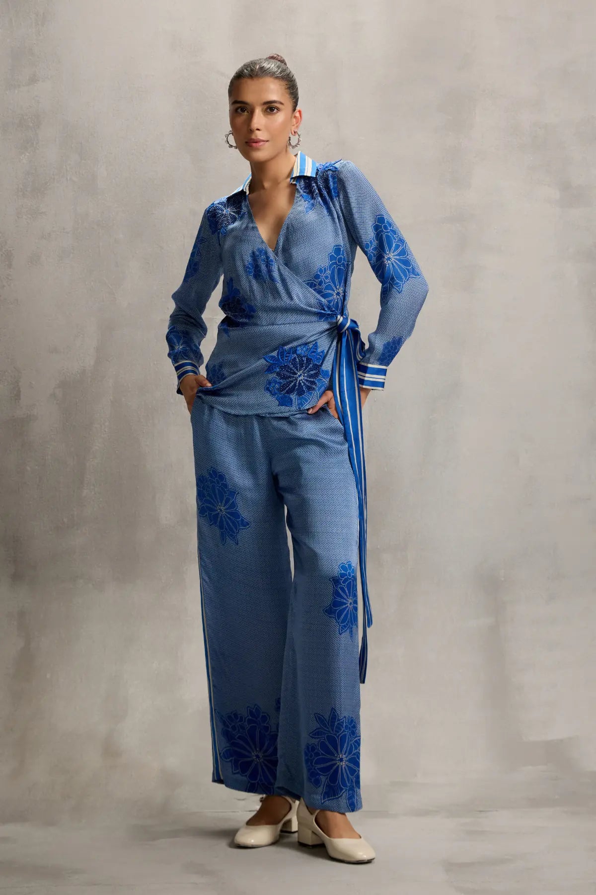 Hitachi Wrap Co-ord Set Namrata Joshipura