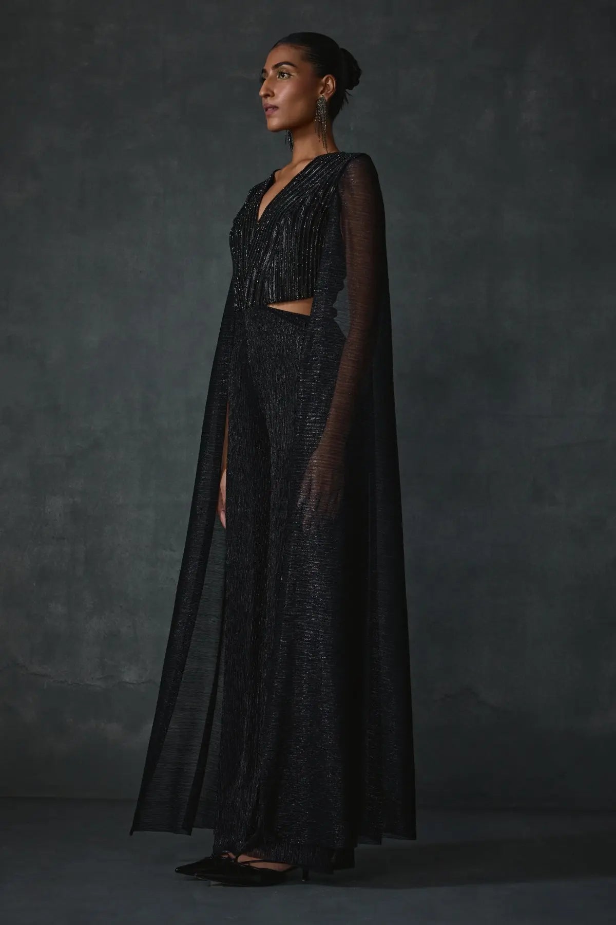 Glissara Cape Sleeves Jumpsuit Namrata Joshipura Online
