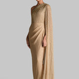 SHIMMER CORDELIA ONE OFF SHOULDER GOWN