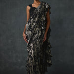 Paillette Foiled Draped Saree Namrata Joshipura Online
