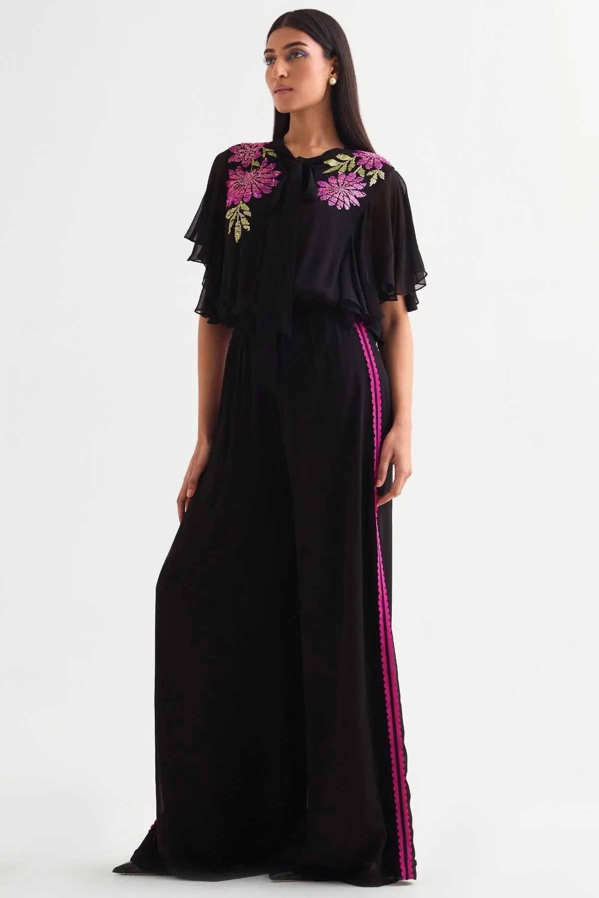 Gloria Side Frill Boxy Jumpsuit Namrata Joshipura Online