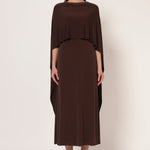 FRONT DRAPE NECK EMBROIDERED DRESS Namrata Joshipura Online