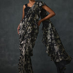 Paillette Foiled Draped Saree Namrata Joshipura Online