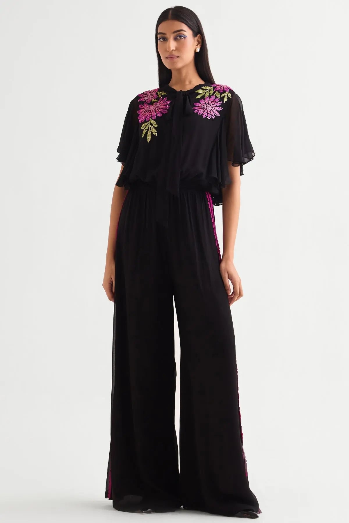 Gloria Side Frill Boxy Jumpsuit Namrata Joshipura Online