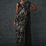 Paillette Foiled Draped Saree Namrata Joshipura Online
