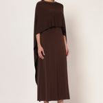 FRONT DRAPE NECK EMBROIDERED DRESS Namrata Joshipura Online