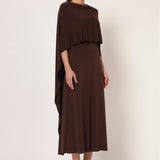 FRONT DRAPE NECK EMBROIDERED DRESS Namrata Joshipura Online