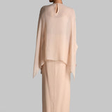 GOLD GILT KAFTAN TOP WITH DRAPED SKIRT