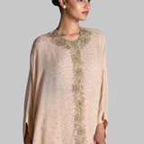 GOLD GILT KAFTAN TOP WITH DRAPED SKIRT