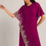 AMARA INTRICATE FRONT FLAP JUMPSUIT Namrata Joshipura Online