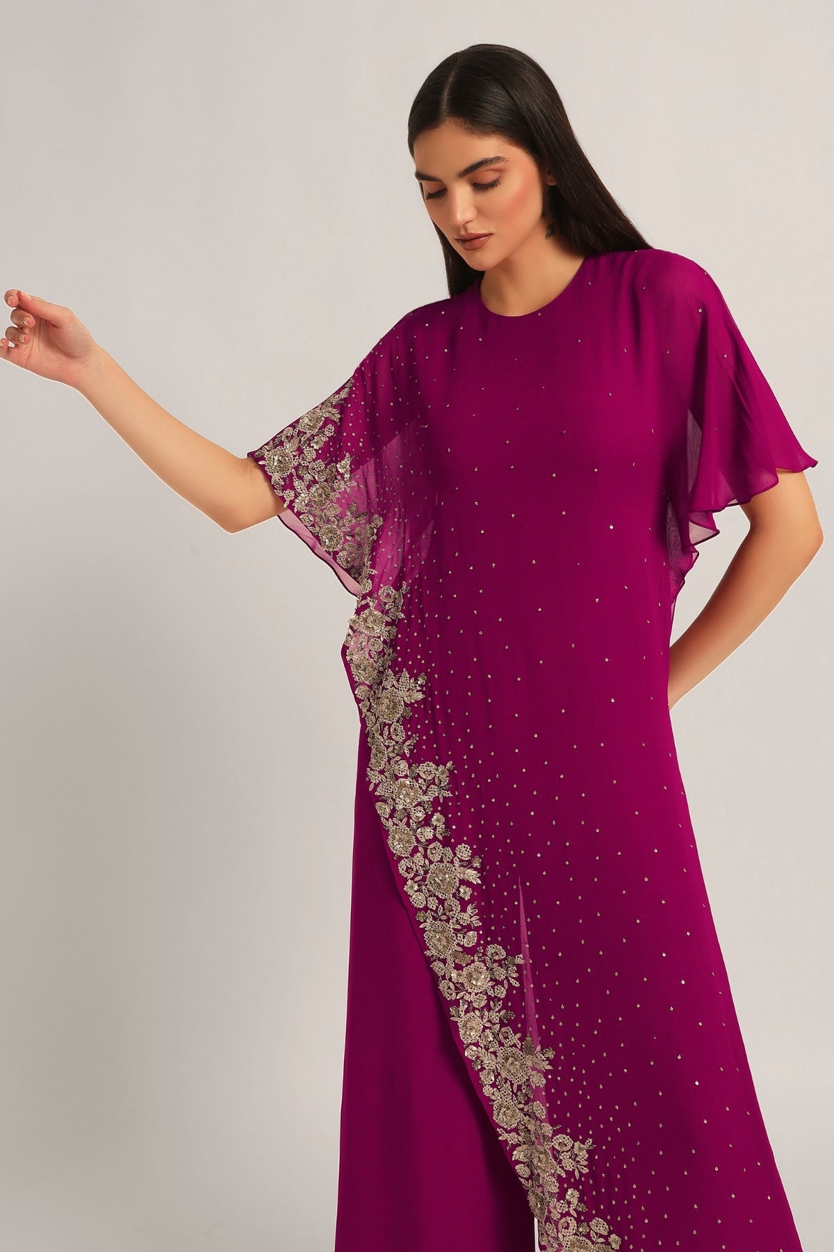 AMARA INTRICATE FRONT FLAP JUMPSUIT Namrata Joshipura Online