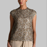AMARA TOP WITH DRAPED SKIRT