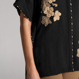 MOON PETAL WAIST TIE TOP