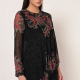 PAISLEY PRINTED SIDE TRAIL JUMPSUIT Namrata Joshipura Online