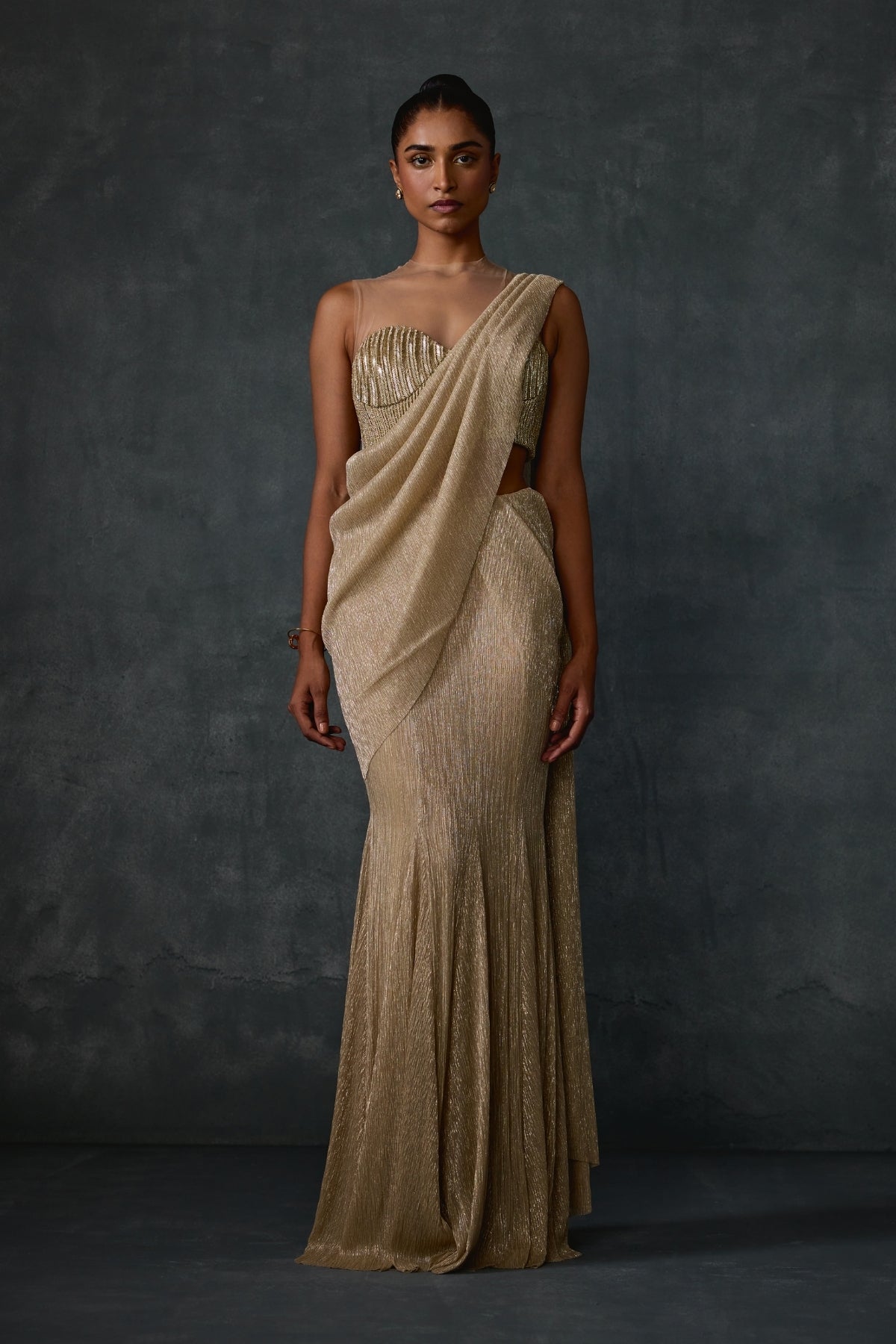 Glissara Godet Draped Saree Namrata Joshipura Online