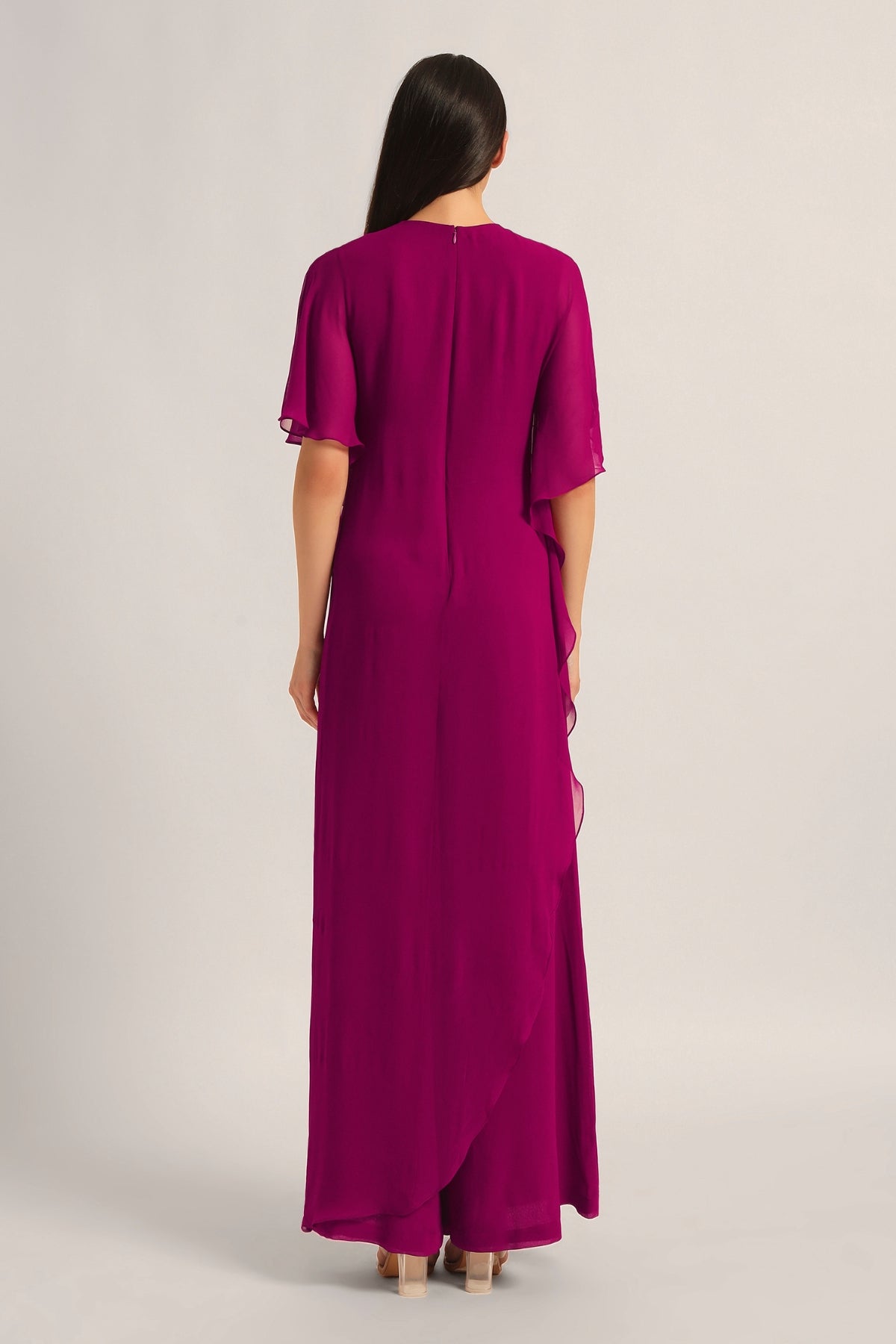 AMARA INTRICATE FRONT FLAP JUMPSUIT Namrata Joshipura Online