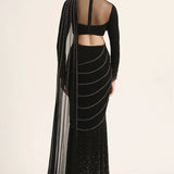 Silver Dust Saree With Blouse Namrata Joshipura Online