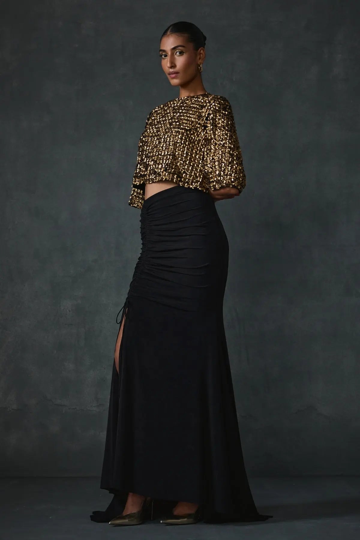 Bark Skirt And Jacket Set Namrata Joshipura Online