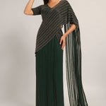 TRACKLINE DRAPED SAREE WITH BLOUSE Namrata Joshipura Online
