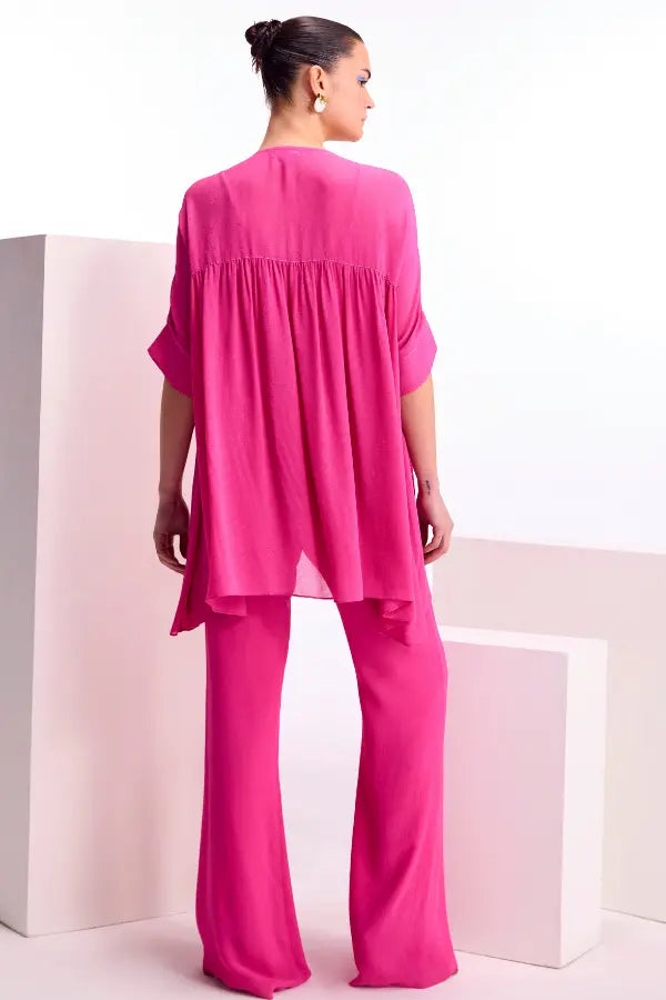 Hibiscus Gathered Co-ord Set Namrata Joshipura